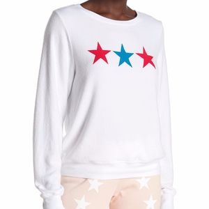 NEW $98 WILDFOX Super Stars Baggy Beach Pullover in size Large!